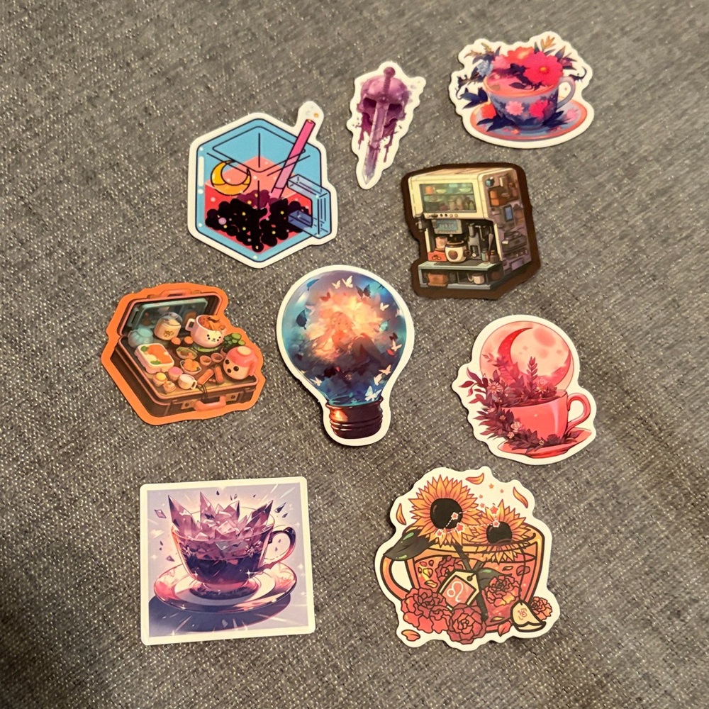 Colorful Abstract Sticker Set
